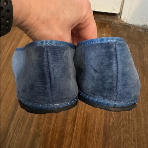 Vibi Venezia Blue Velvet Flats, EUC, Size 36 - Picture 4 of 5